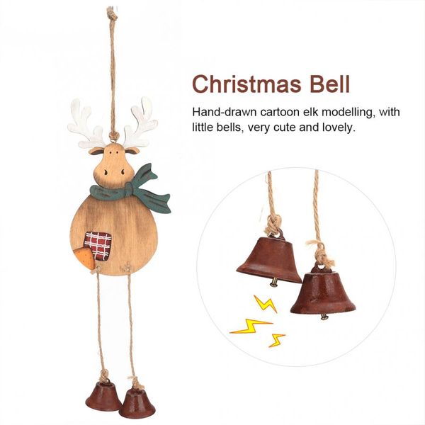 

christmas tree bell small christmas elk bell decoration pendant tree doll hanging ornaments ornament