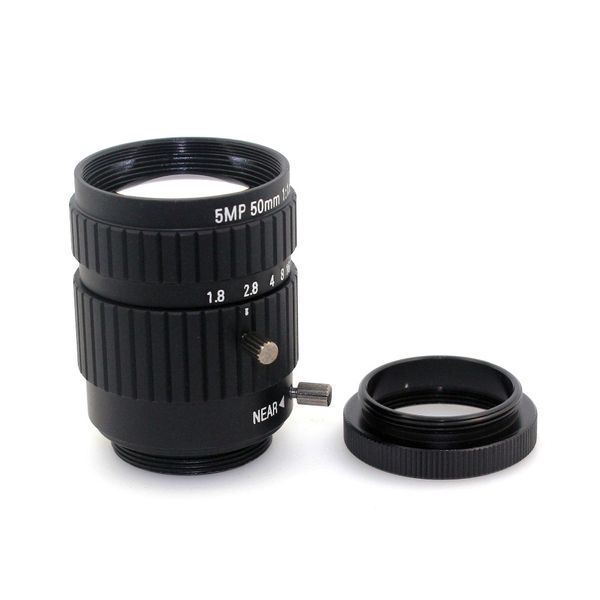 

5mp 50mm 1:1.8 fixed focus c mount for industrial microscope camera