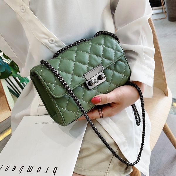 

female crossbody lattice bag for women 2019 quality leather handbag sac main ladies shoulder lock messenger bag