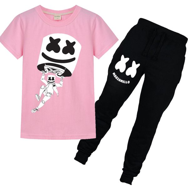 

kids tracksuit kids designers clothes kids luxury designer clothes girls boys cartoon children trousers t-shirt suit new 2020, White