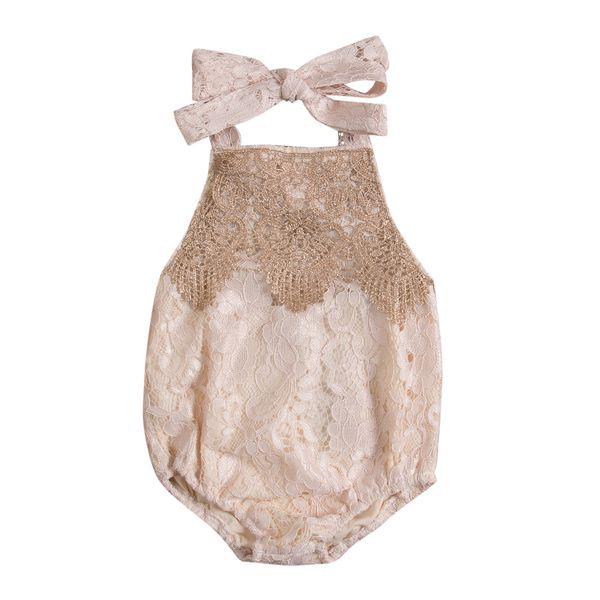 

new 2020 newborn toddler infant baby girl lace jumpsuit romper bodysuit clothes sunsuit, Blue