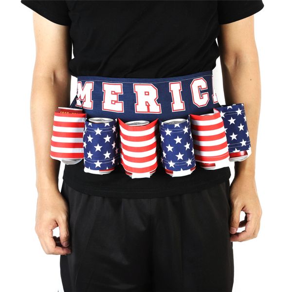 

6 pack holster portable bottle beer belt bag outdoor climbing camping waist belt handy wine bottles beverage can sportswear