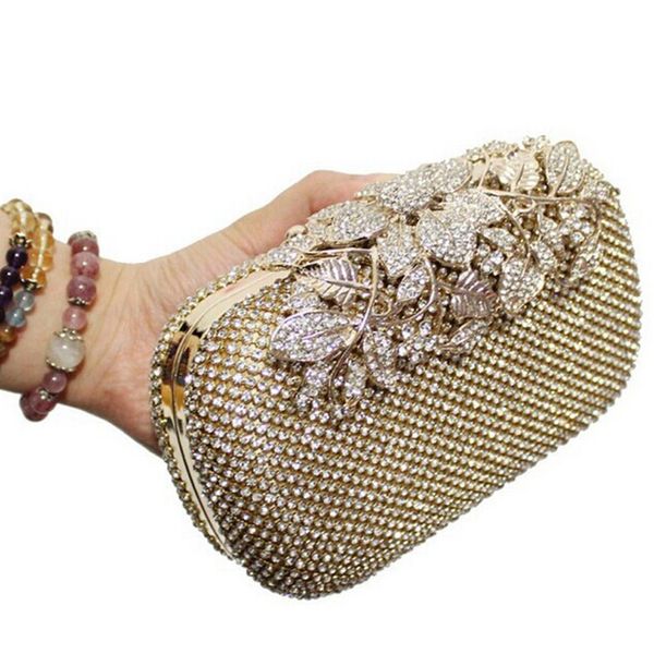 

crystal lyne messenger leaf clutch evening diamond bag encrusted bridal clasp handbag net purse drilling bags wedding - r3326 qlpfl, Red;black