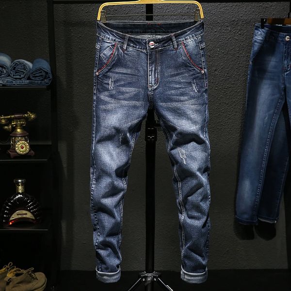 

ready stockdiscount price - summer trend jeans, men's slim pants, trend thin men's casual jeans