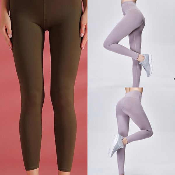 

korean style yoga pants sport pants flesh colored yoga pant women's digital printed high-waist sports fitness running yoga nine-minute, White;red