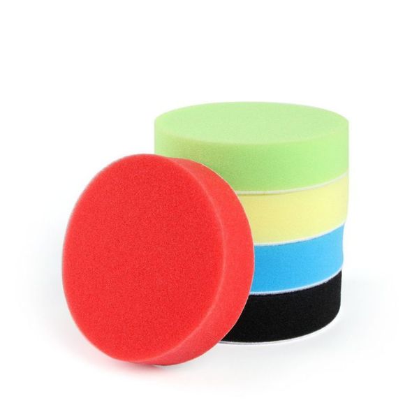 

5 pcs 6 inch m14 150mm x 45mm polishing head pad mop sponges thread compounding buffing different colors car home tools part