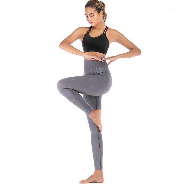 

patchwork capris elastic waist ladies yoga pants full long active fashion womens clothing women slim designer, Black;white