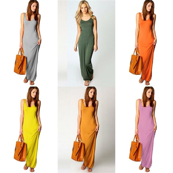 

autumn new style women's clothing strapless sleeveless pencil skirt solid color halter panelled casual dresses 6o0d #235, Black;gray