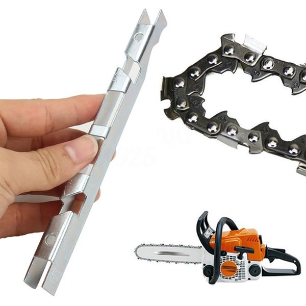 

depth gauge file guide & bar chainsaw chain file guide bar groove for 1/4" 3/8" p 0.325" chain saw chainsaw garden accessorie