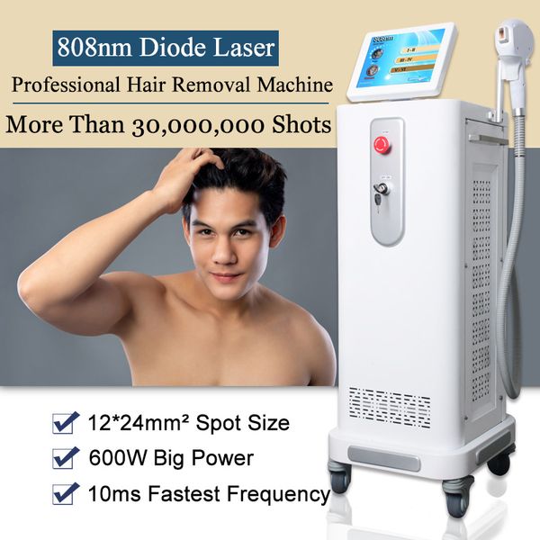 

professional 808nm diode laser hair removal machine 808 permanent hair reduction laser beauty equipment ce approved, Black