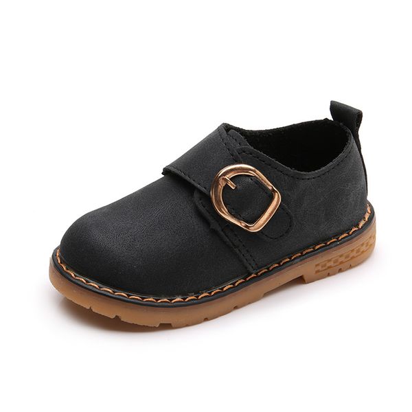 

kids oxford shoes moccasins pu leather boys girls casual shoes pink yellow black boys school ks232, Black;grey