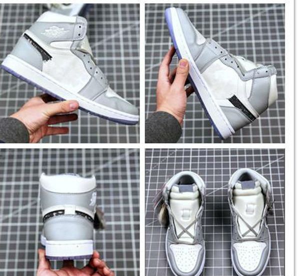 

1 high brand 1s basketball shoes man woman white grey black men sport designer sneakers us5.5-11