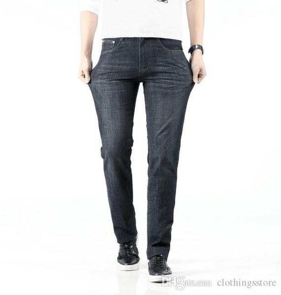 

vl французский бренд джинсы мужские дизайнерские джинсы роскошные свободные джинсы бутик тренд ковбойские брюки простые дикие деловые брюки, Blue