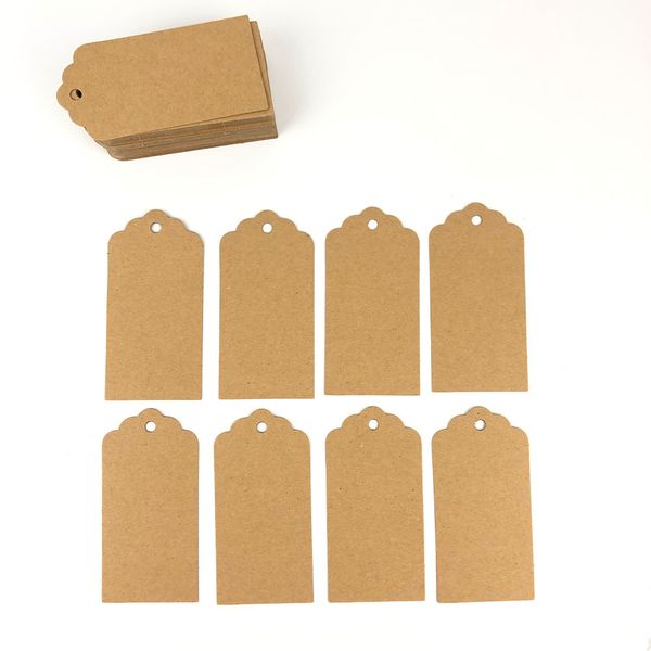 

simple diy blank price tag vintage wedding favor hang tags kraft paper gift tags