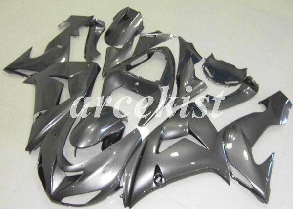 

new abs motorcycle fairings kits fit for kawasaki ninja zx-10r 2006 2007 06 07 body set custom gray light