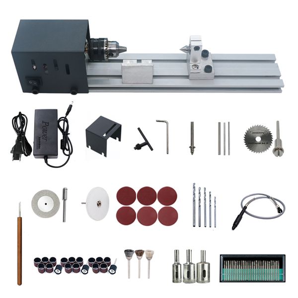 

mini lathe beads polisher machine woodworking craft diy rotary tool set universal set eu/us plug