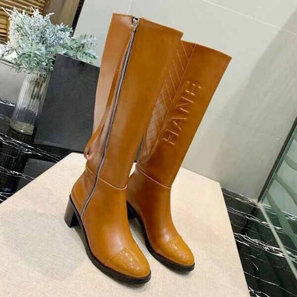 

2020 fashion shoes women autumn and winter wild thick with martin boots british style knight boots but knees factory direct sales, Black