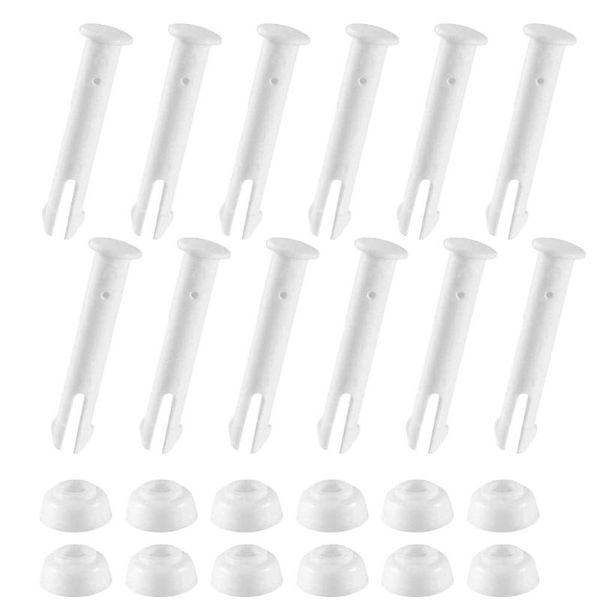 

12/24 pcs pool joint pins abs pool replacement rubber seals part for above ground round metal frame swimming pools accessories
