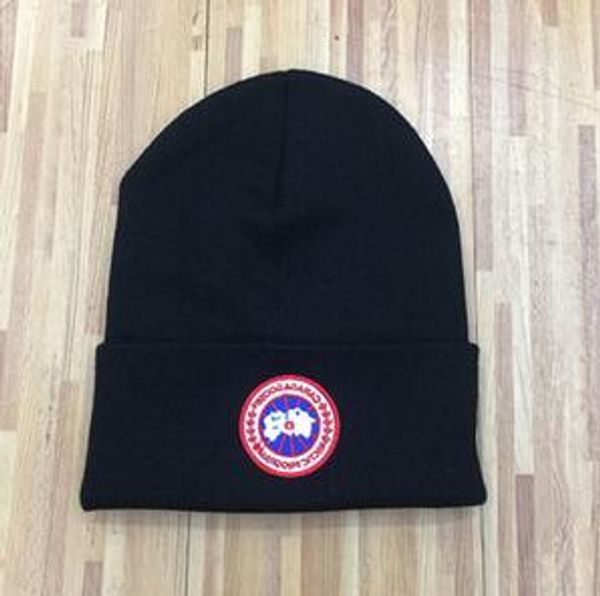 

Fa hion de igner canada ca goo e beanie men hat ca ual wool knitted port cap ki gorro pom women kull cap bonnet, Blue;gray