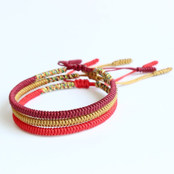 

eastisan handmade multi color tibetan buddhist braided bracelet knot lucky rope bangle for men women size adjustable-balance, Black