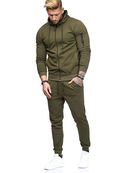 

2019 mens designer tracksuits survetement solid color track suit jogging suits men pantalon de, Gray