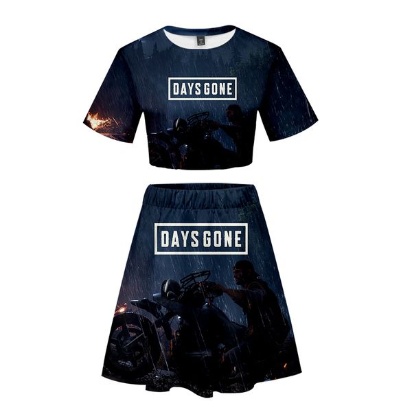 

days gone 3d style 2019 new trend set two-piece women's fashion summer new women's fashion casual cool summer suits, White
