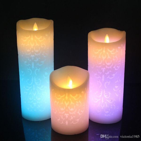 7 Color Changing LED Electronic Smokeless Candle Light Christmas Wedding Favours