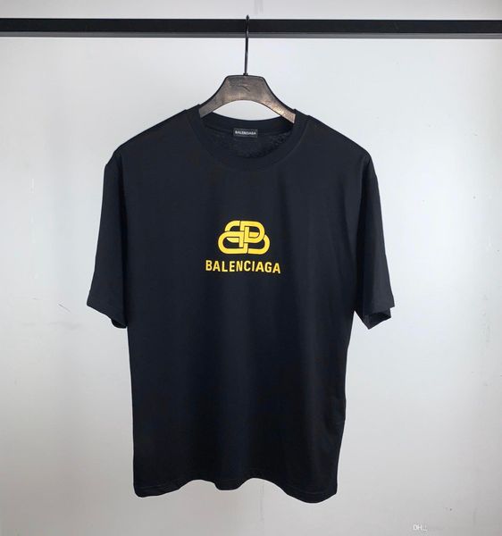 

20ss французский последние весна и лето хорошее качество замок письмо печати мягкие дамы футболка повседневная дикая мода смешанный хлопок н, White;black