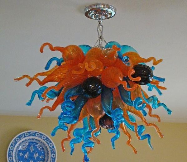 

100% mouth blown ce ul borosilicate murano glass dale chihuly art pretty murano glass starfish pendant