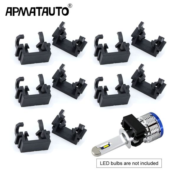 

10pcs h1 led headlight bulb lamp conversion adapter holder base high beam for focus for mondeo kia carnivl