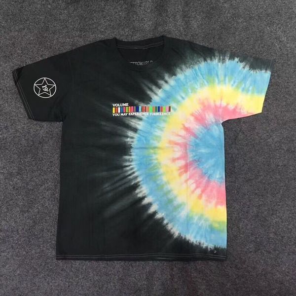 

new travis scott astroworld sicko tee burning train t shirt usa hip hop ts men women tie dyeing o-neck fashion t-shirt, White;black