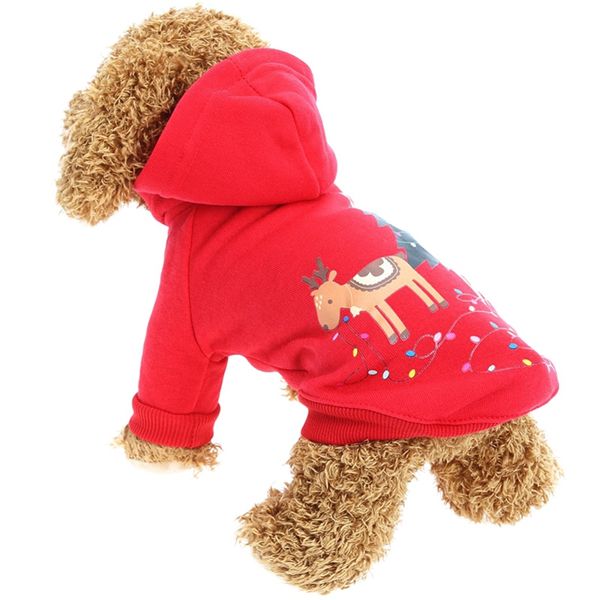 

christmas cosplay costume hoodie pet dog autumn winter cap coat dog 2 legged holiday apparel outfit hoodie french bulldog cat