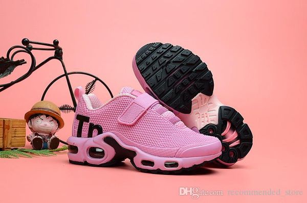 

дети кроссовки mercurial plus tn радуга желтый белый розовый черный красный runing обувь молодежные мальчики девочки дети младенческая tn pl, Black