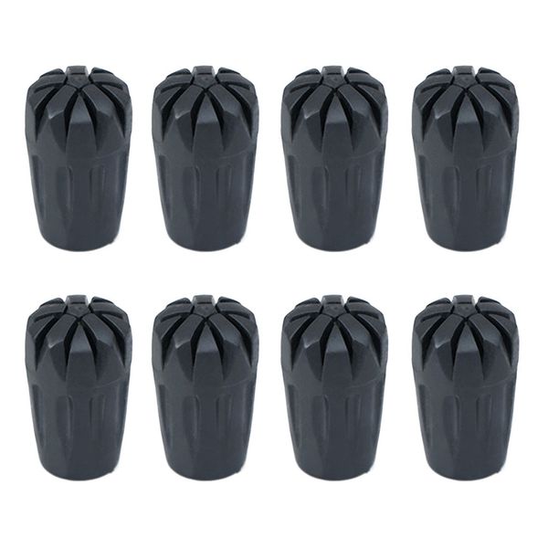 

8pcs stick ends durable hiking walking removable rubber tip outdoor camping replacement parts trekking pole thickened universal trekking pol