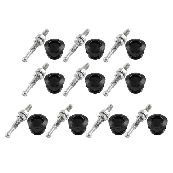 

10pcs 22mm push button quick release bonnet hood pins lock latch universal