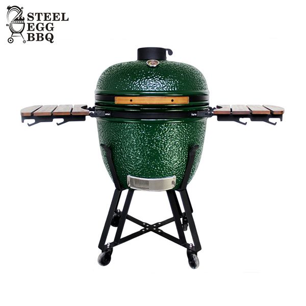 

auplex 13 16 18 21 23 24 29 inch green ceramic grill kamado large chicken asador bbq grill churrasqueira for outdoor garden