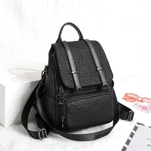 

luxury vintage genuine leather women backpack travel anti theft backpacks mochila antirrobo plecak mochilas bolsos