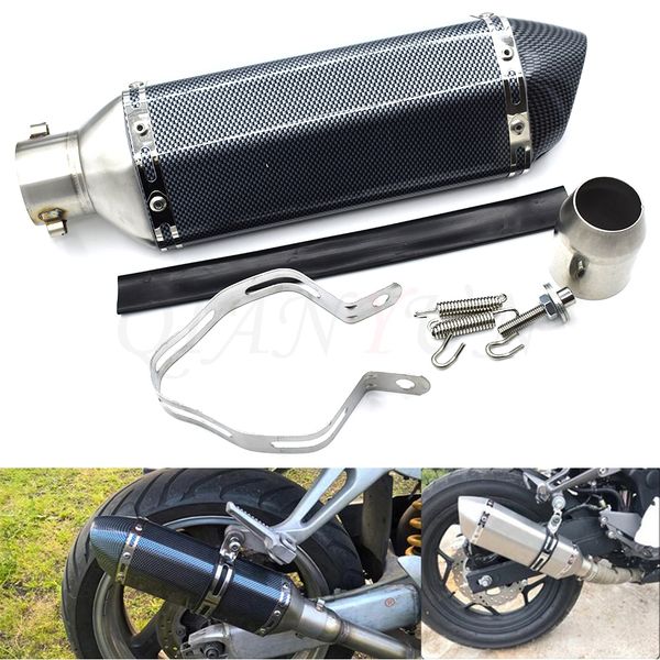 

for 38-51mm motorcycle exhaust muffler pipe scooter dirt pit bike tube for speed triple 675 street triple r daytona 675