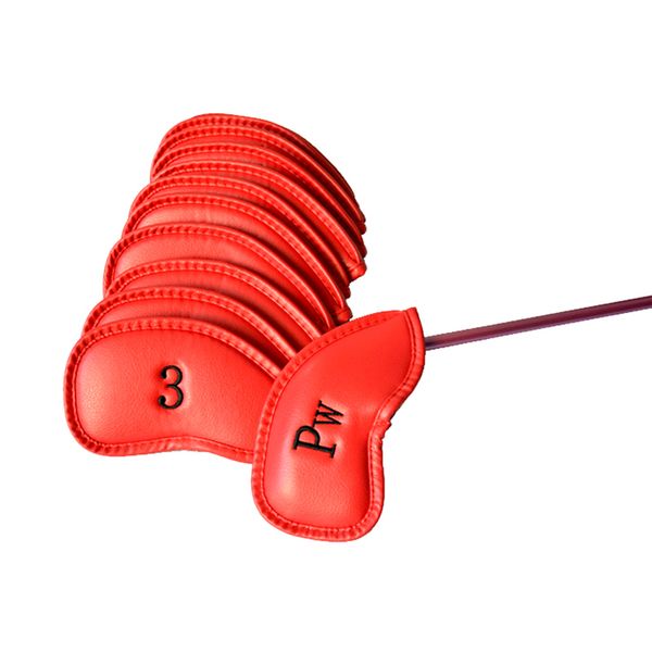 

12pcs golf iron head cover set universal iron covers with embroidery numbers bhd2