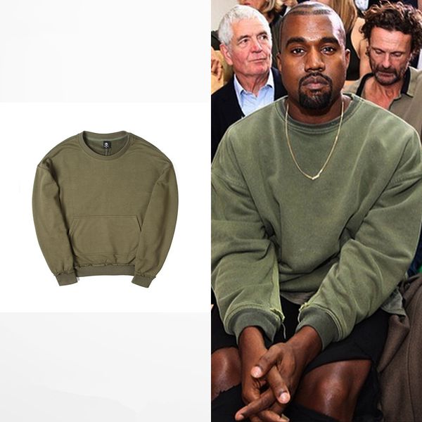 

hzijue 2017 big pocket streetswear hip hop solid mens hoodies and sweatshirts skateboard men brand high street pullover, Black