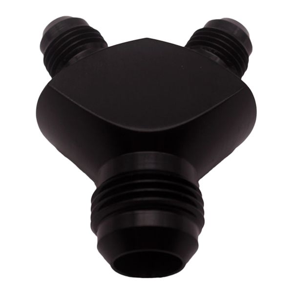 

an -6 (an6 an 06) billet aluminium y block adapter fitting in black