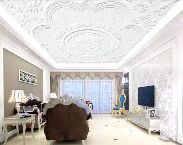 3d Wallpaper European Embossed Plaster Line 3d Background Wall
