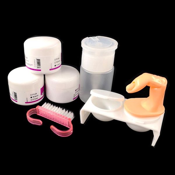 

newly nail art tool kit manicure acrylic powder buffer sandpaper brush finger separator nails clipper set ctn88