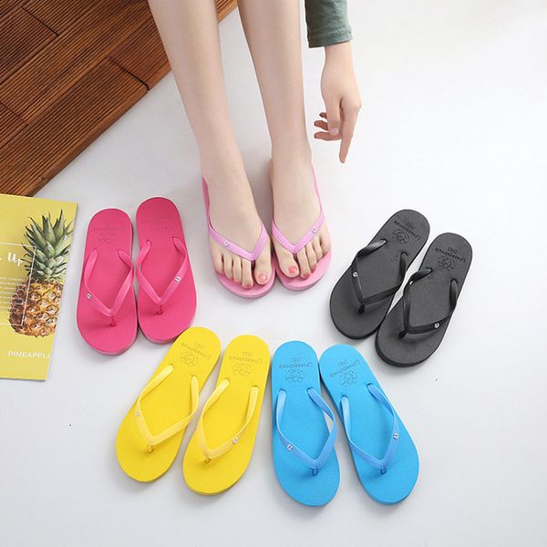 

2020 summer woman shoes women summer flip flops sandals slipper non-slip indoor outdoor lady slippers beach slides tux89, Black