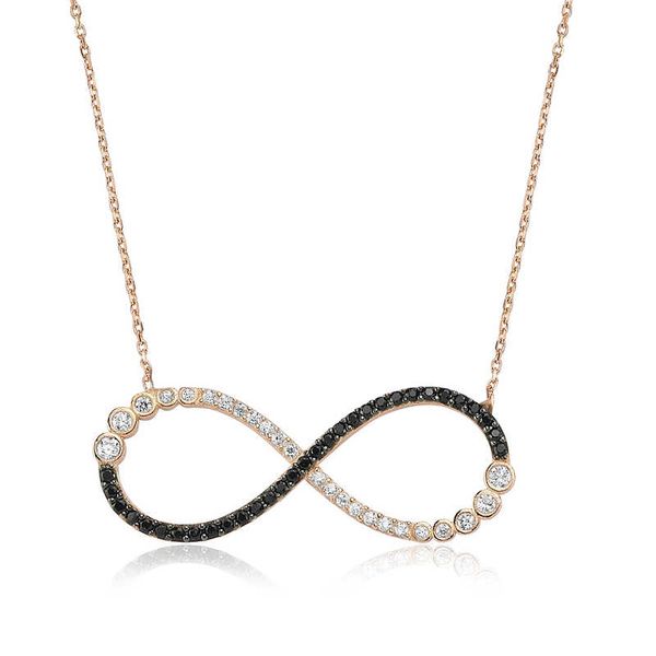 

925 sterling silver infinity ladies necklace