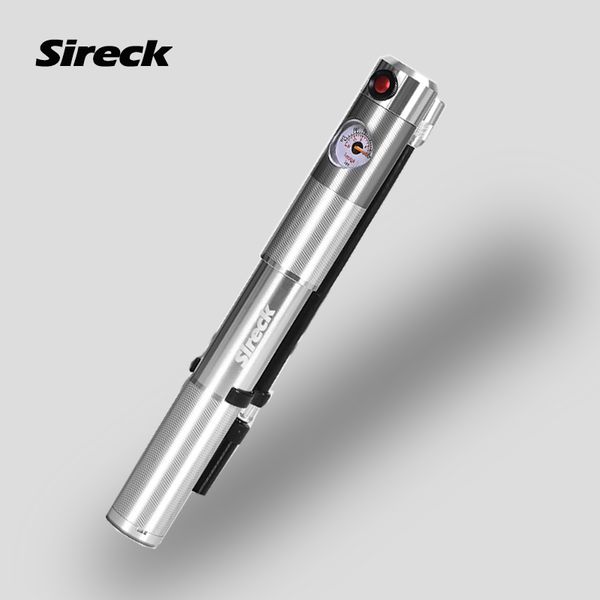 

sireck 210psi high pressure mountain road bike pump gauge mini bicycle pump portable cycling air hand ball tire inflator