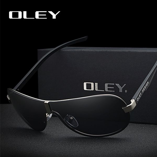 

oley brand male polarized sunglasses large frame borderless classic pilot sun glasses outdoor driving anti glare uv400 goggle, White;black