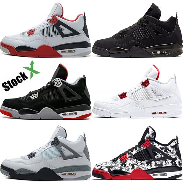 

new black cat 4 4s bred 11 14s space jam mens basketball shoes what the white cement concord 45 gamma blue sports sneakers #630