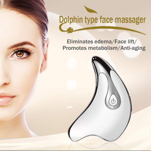 

электрическая подъемное лицо инструмента красоты дельфины форма для лица guasha зачистки треугольник лицевой красоты инструмента