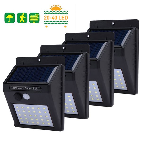 

20 30 40 led olar light pir motion en or olar garden light waterproof outdoor energy aving treet yard path home lamp